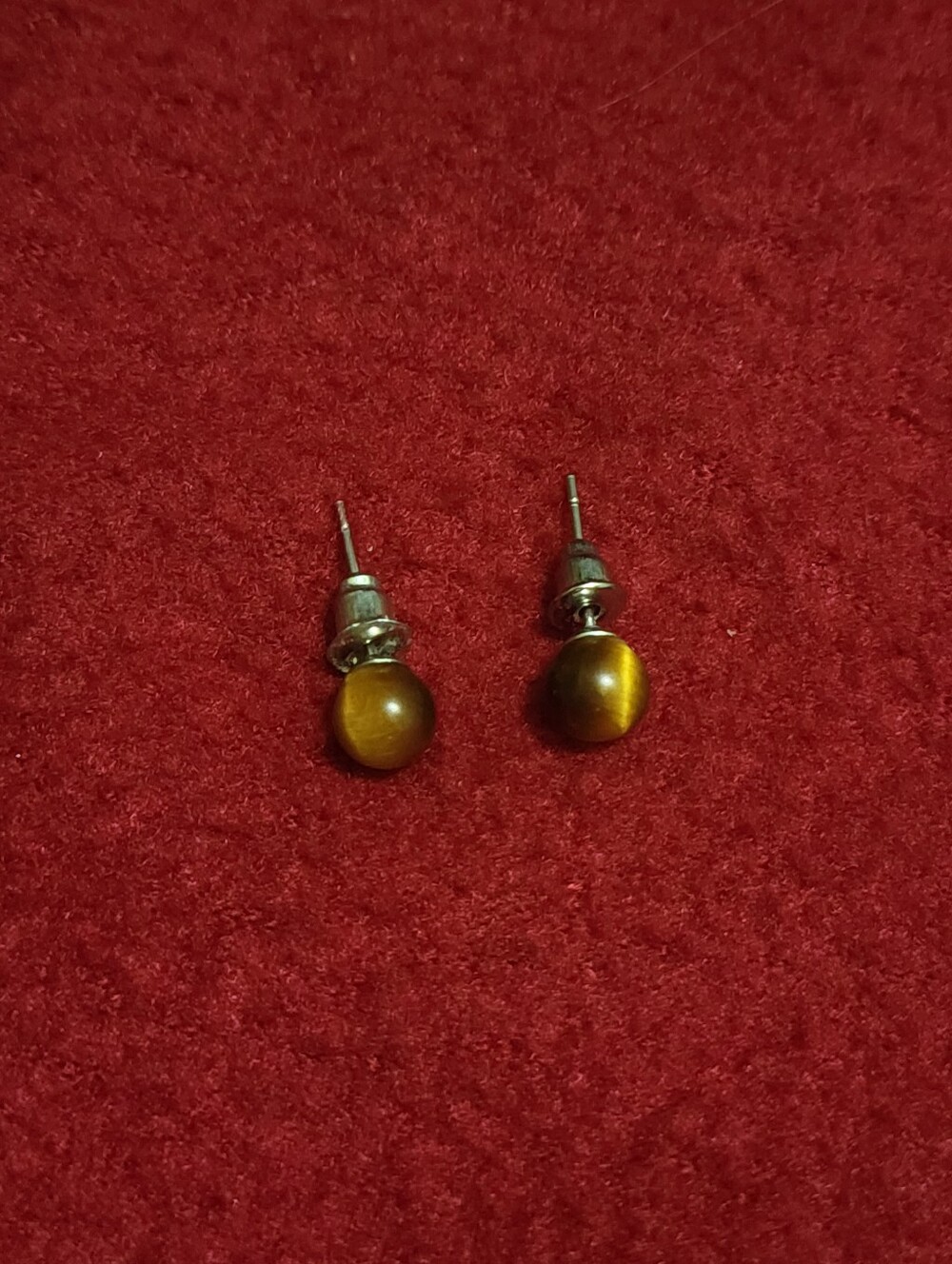 Tiger's Eye Studs